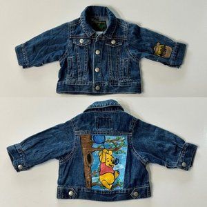 Classic Baby Gap Newborn Winnie the Pooh Custom Hand Painted Denim Jacket